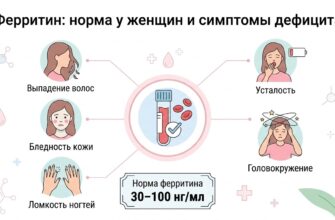 ферритин норма у женщин симптомы дефицита железа инфографика