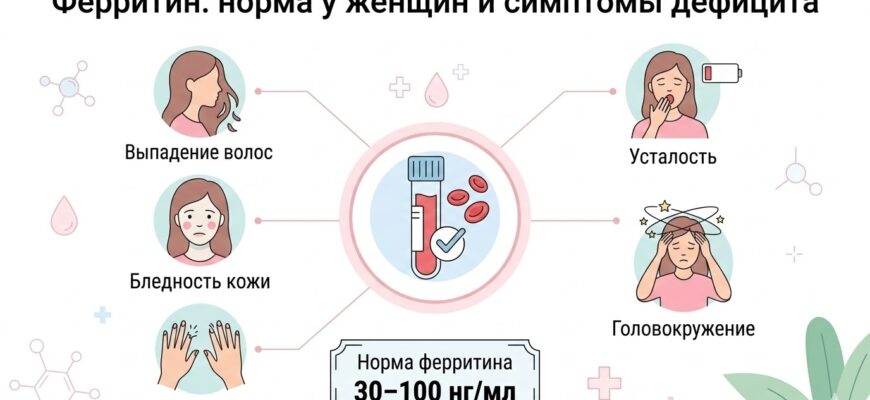 ферритин норма у женщин симптомы дефицита железа инфографика